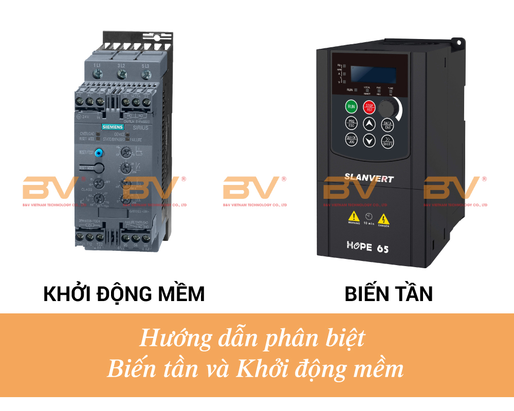 Hướng dẫn phân biệt biến tần và khởi động mềm