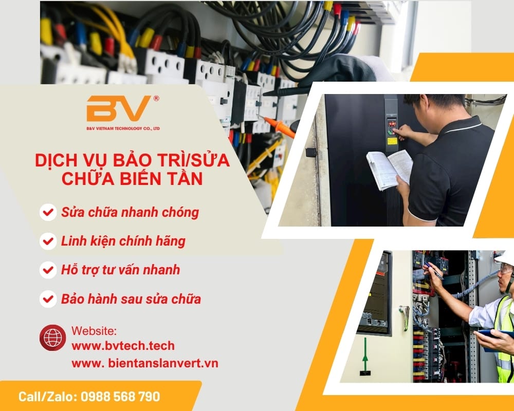 B&V Việt Nam – Sửa chữa Biến tần – PLC – Màn hình HMI – AC Servo – Khởi động mềm – Bo mạch tại HCM